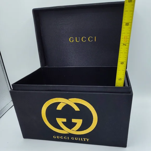GUCCI Guilty Black & Gold Embroidered Box Lux Gift-Ready Collector Set Bows - Picture 5 of 8